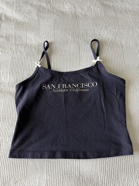 wild fable Navy San Francisco Cropped Cami